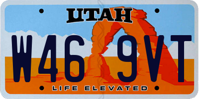 UT license plate W469VT