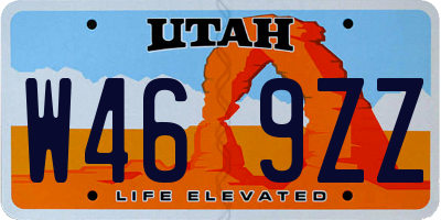 UT license plate W469ZZ