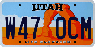 UT license plate W470CM