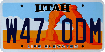 UT license plate W470DM