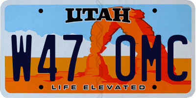 UT license plate W470MC
