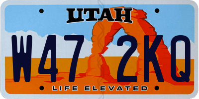 UT license plate W472KQ