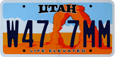 UT license plate W477MM
