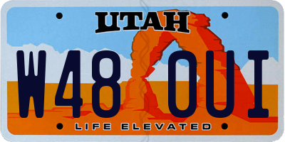 UT license plate W480UI