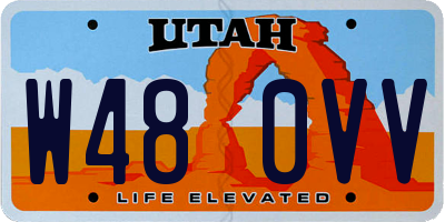 UT license plate W480VV