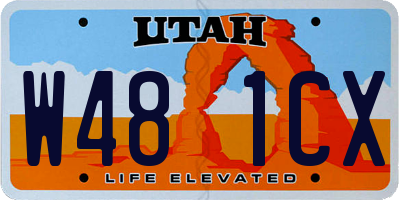 UT license plate W481CX