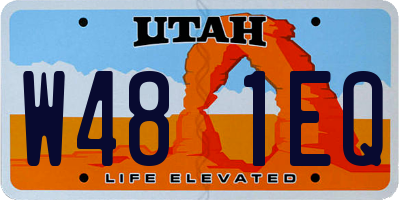 UT license plate W481EQ