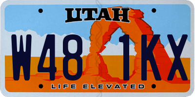 UT license plate W481KX