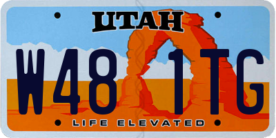 UT license plate W481TG