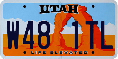 UT license plate W481TL