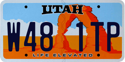 UT license plate W481TP