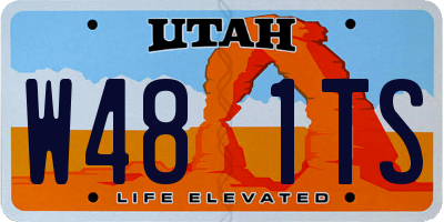 UT license plate W481TS