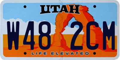 UT license plate W482CM