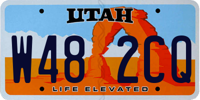 UT license plate W482CQ