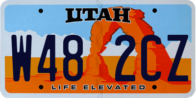 UT license plate W482CZ