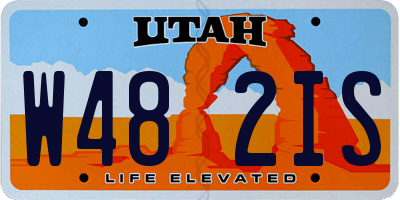 UT license plate W482IS