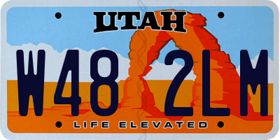 UT license plate W482LM