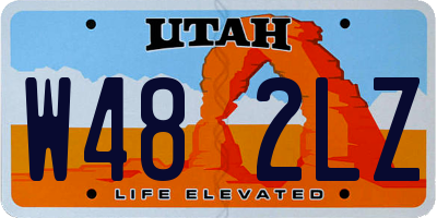 UT license plate W482LZ