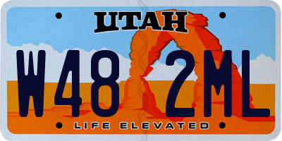 UT license plate W482ML