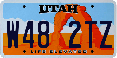 UT license plate W482TZ