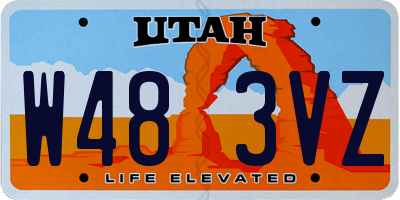 UT license plate W483VZ