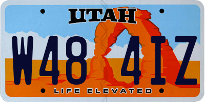 UT license plate W484IZ