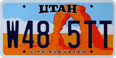 UT license plate W485TT