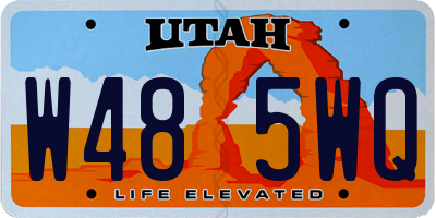 UT license plate W485WQ