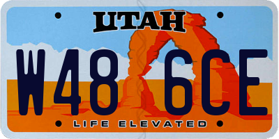 UT license plate W486CE
