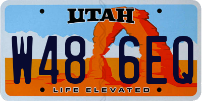 UT license plate W486EQ