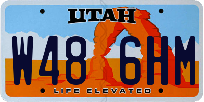 UT license plate W486HM
