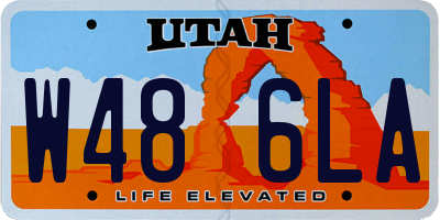 UT license plate W486LA