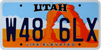 UT license plate W486LX