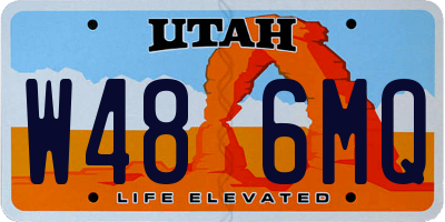 UT license plate W486MQ