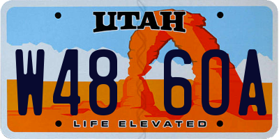 UT license plate W486OA