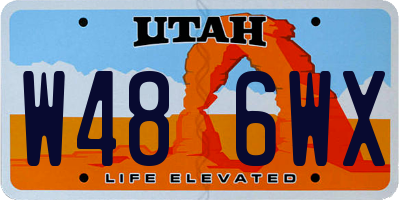UT license plate W486WX