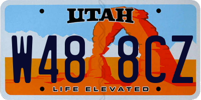 UT license plate W488CZ