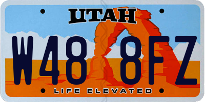 UT license plate W488FZ