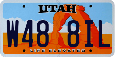 UT license plate W488IL