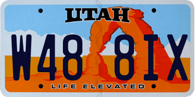 UT license plate W488IX