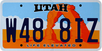 UT license plate W488IZ