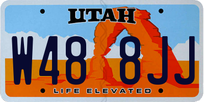 UT license plate W488JJ