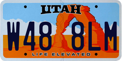 UT license plate W488LM