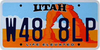 UT license plate W488LP