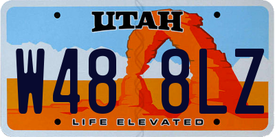 UT license plate W488LZ