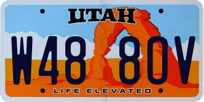UT license plate W488OV