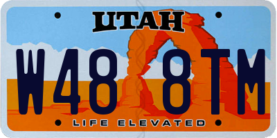 UT license plate W488TM