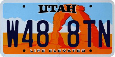 UT license plate W488TN