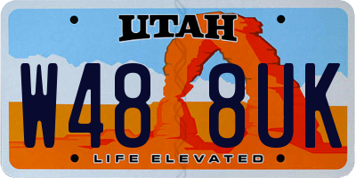 UT license plate W488UK