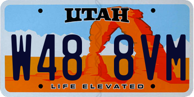 UT license plate W488VM